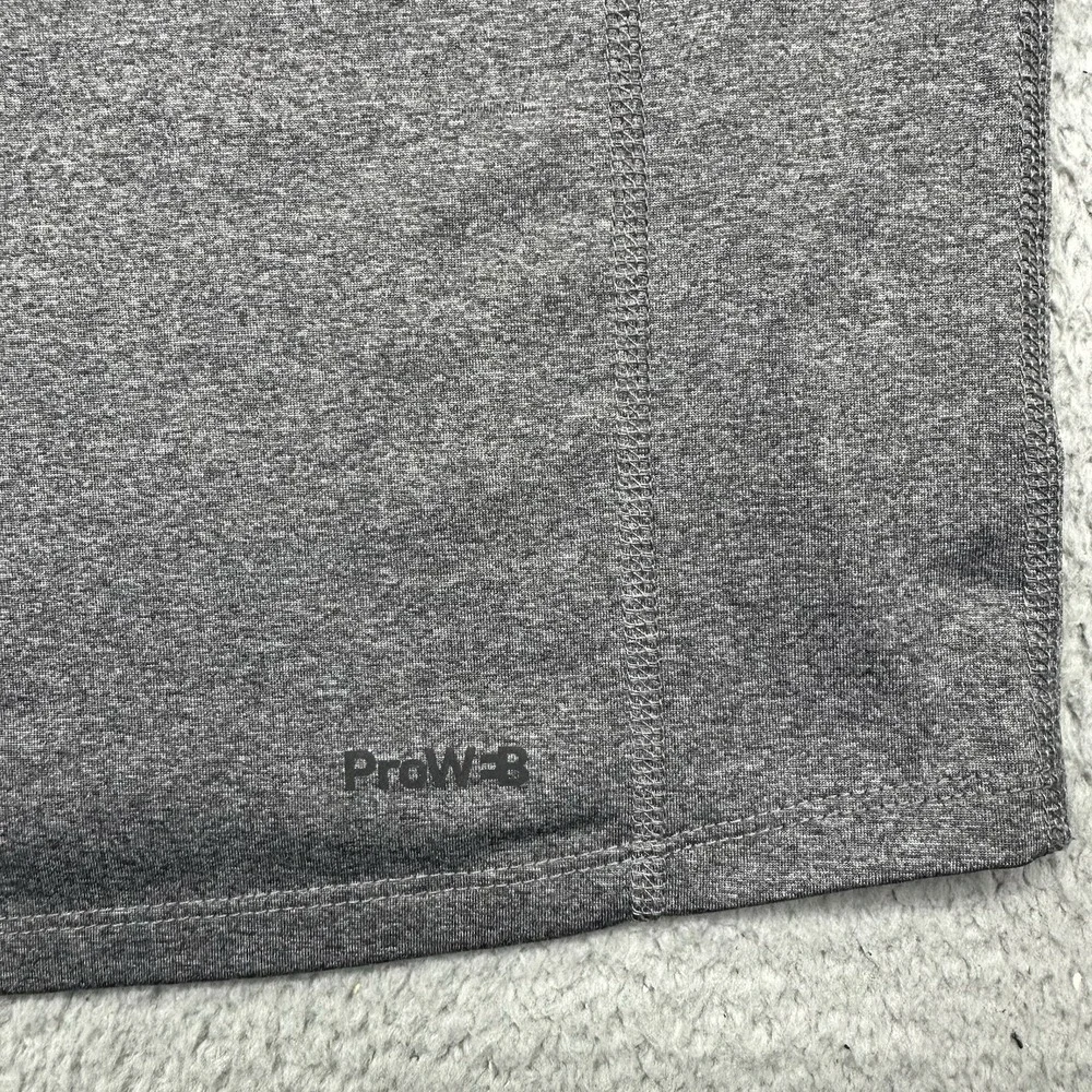 Spyder Active Men Medium ProWeb Grey Heather 4-Way Stretch L/S Activewear Shirt